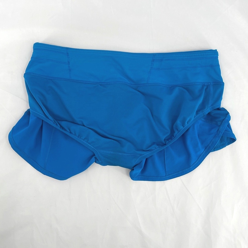 Lululemon Speed Up Low Rise Shorts Womens 6 Bright Blue 2.5" Lined - Picture 6 of 7